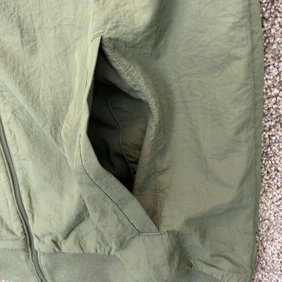 Xersion Men's Bomber Jacket Size M Green Full Zip Track Pockets Woven NWT $55 - Picture 8 of 15